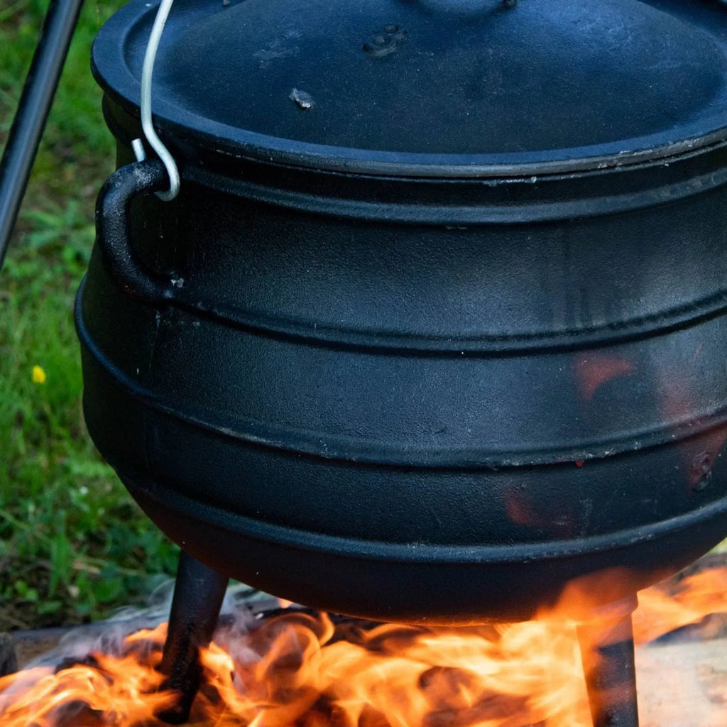 9 Dutch Gallon Kettle - And 16 Cooking Legs je Iron With Lid, Inch, Cast Campfire Oven 3