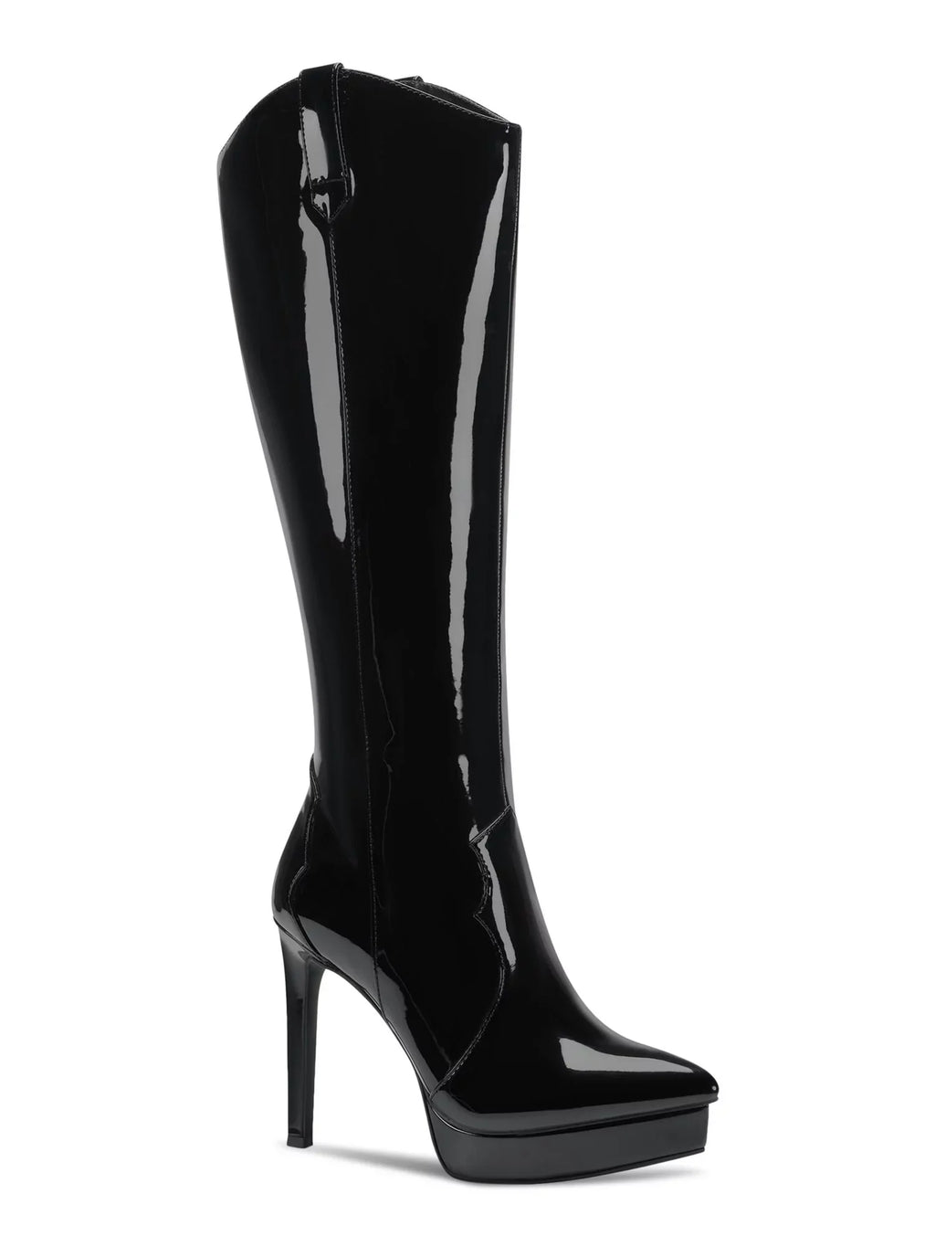 Boots Womens 5.5 Comfort Dress Zip-Up THALIA M Toe Black Stiletto 3/4" Trixi SODI Platform Pointy
