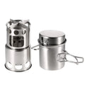 Set, Burning Wood and Backpacking Compact Stove Activities Cooking for Tomshoo Pot and Ideal