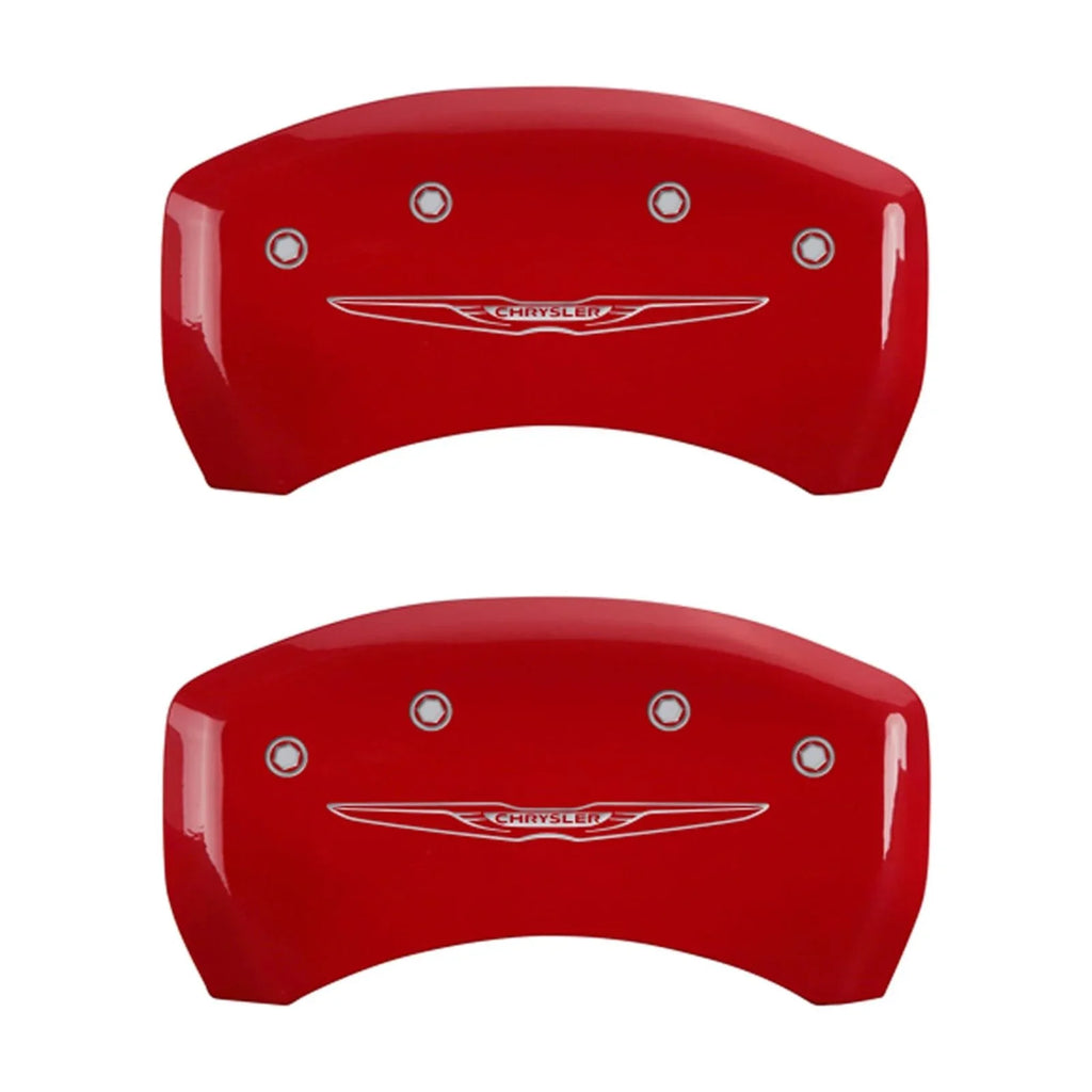 CHRYSLER 300C LIMITED 2/Chrysler Front silver ch Rear Covers Red 300, Wing Engraved 2012 4 MGP select: CHRYSLER Fits Caliper finish Style & 2013