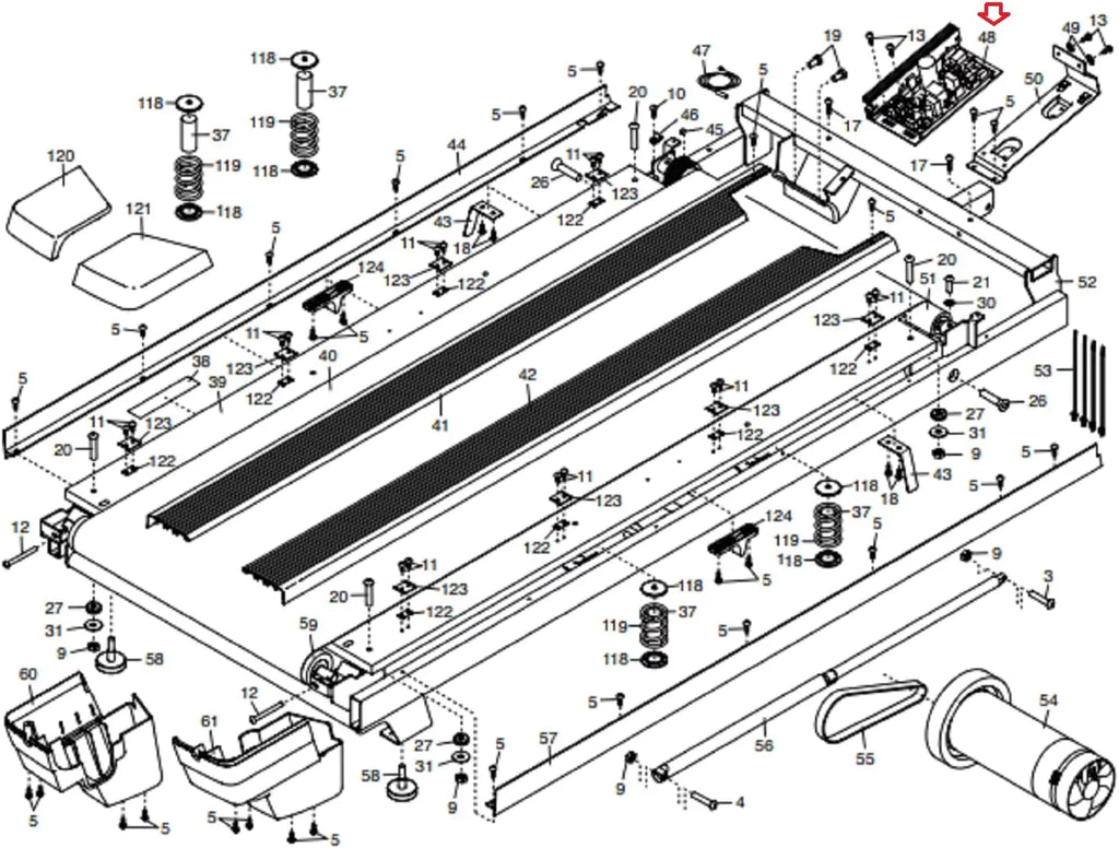 Hydra Board Exchange Power Supply X32i 424108 Treadmill X22I 1750 W Works 2950 Fitness 2450