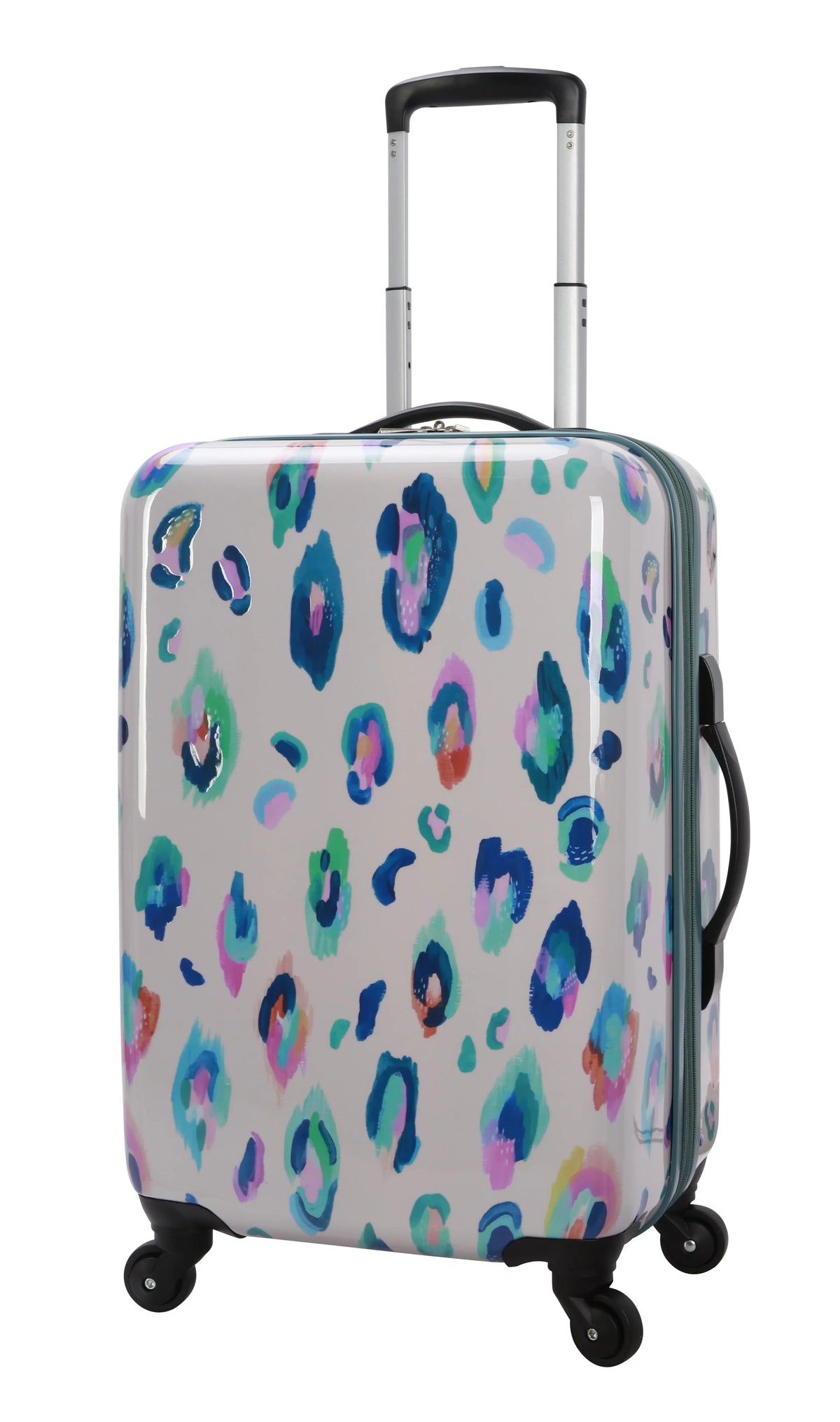 Hardside Leopard 21" Wild EttaVee Leopard Luggage, Print Child Cream
