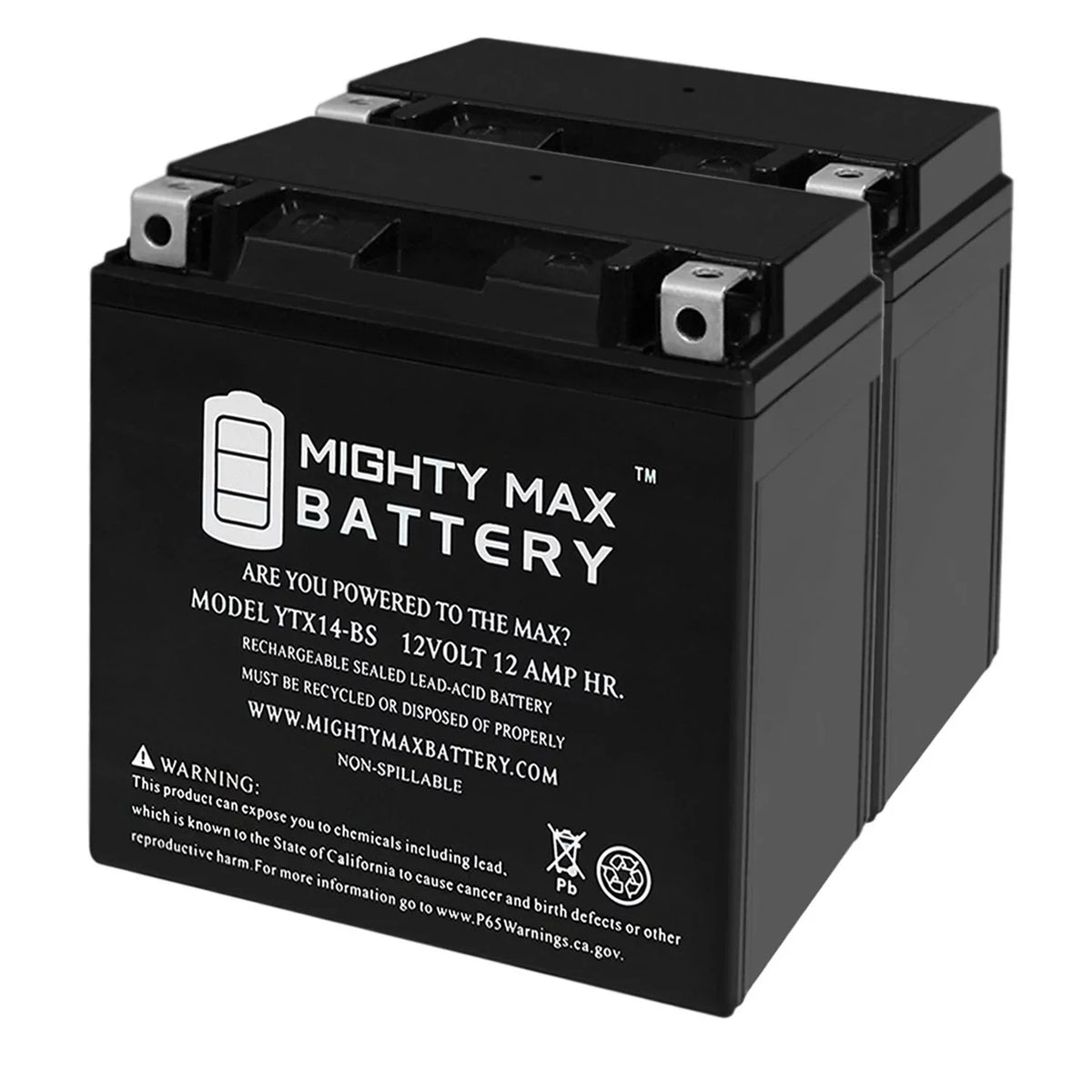 F800ST, Battery YTX14-BS Pack 2 R, - BMW Replaces GT, 07-18 ADV GS,