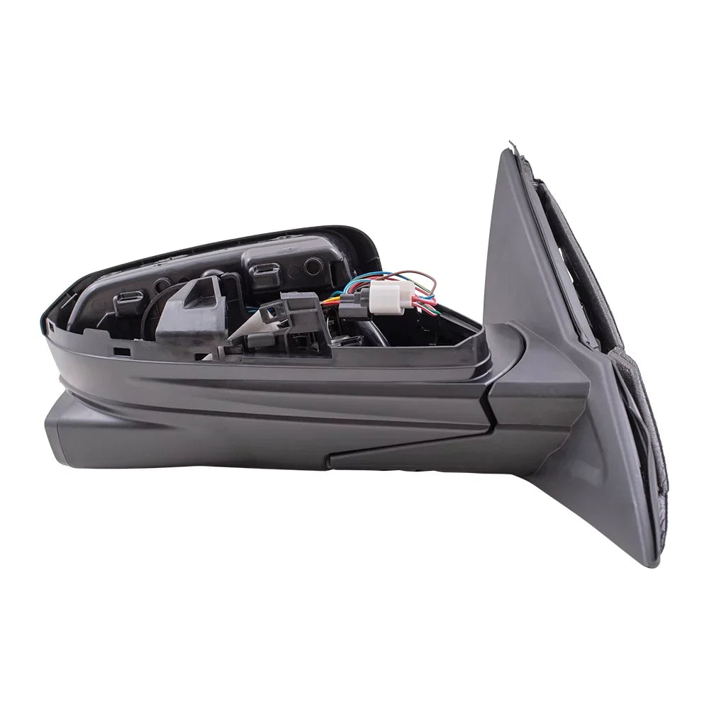Heat-Side Without Power Mirror Black Brock Paint To Match View With Camera Passenger Replacement Signal Aftermarket Right
