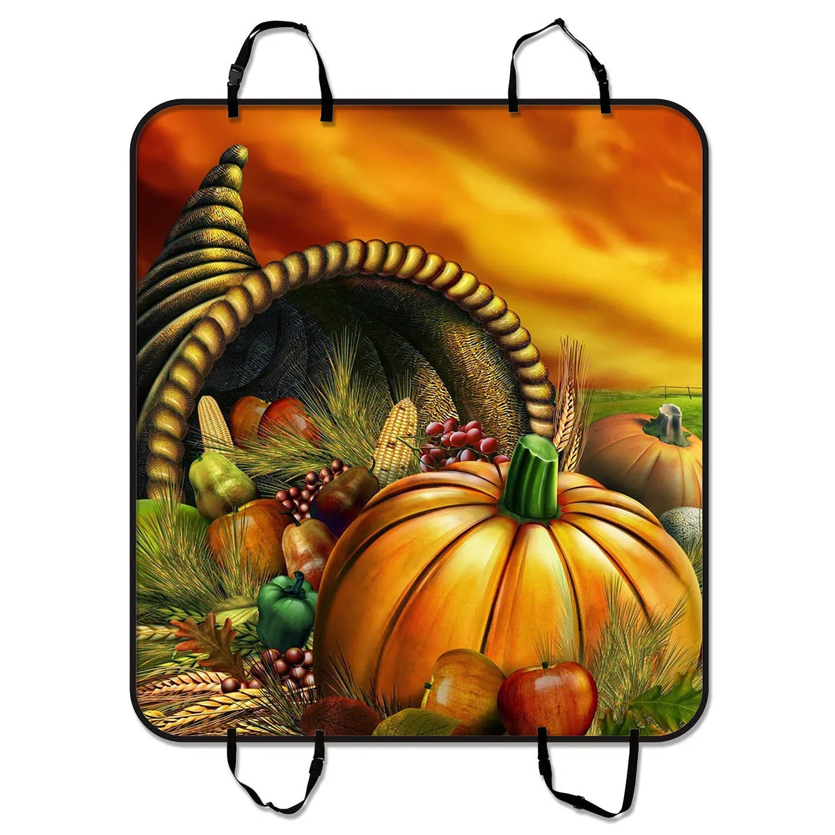 Cars Trunk Thanksgiving Seat Seat Day,Harvest,pumpkin Mat For Hammock Pet Car GCKG Cover,Happy SUV inches Mat Car Seat 54x60 Dog and Mat Thanksgiving Cover Trucks Pet Cargo Car
