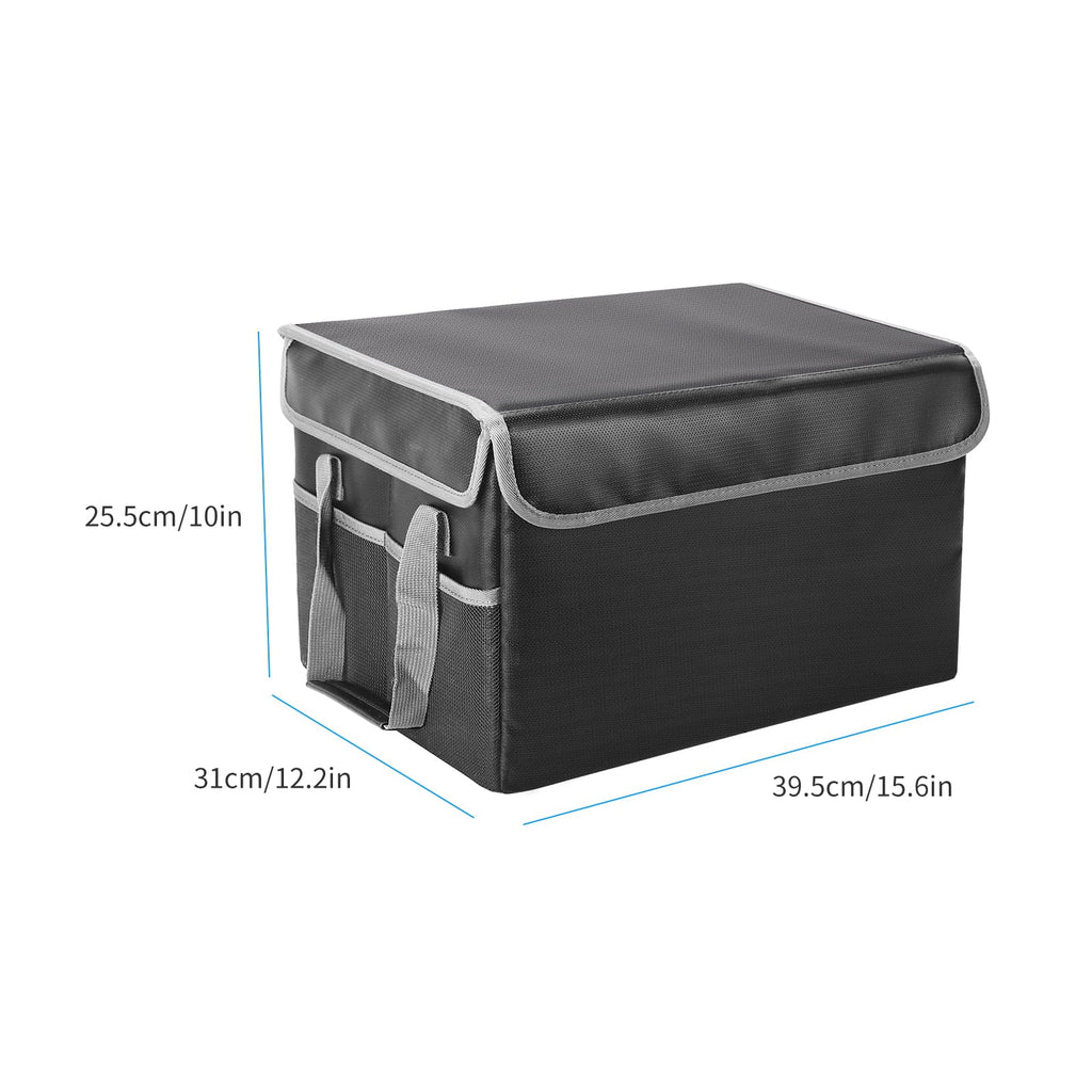 Fireproof Ideal and Car, Office Home Handles Irfora Waterproof Box, Lid Sturdy with Storage for