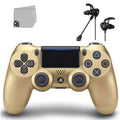 DualShock Bundle Gold Like AXTION Wireless - Earbuds BOLT New - 4 With Controller PlayStation