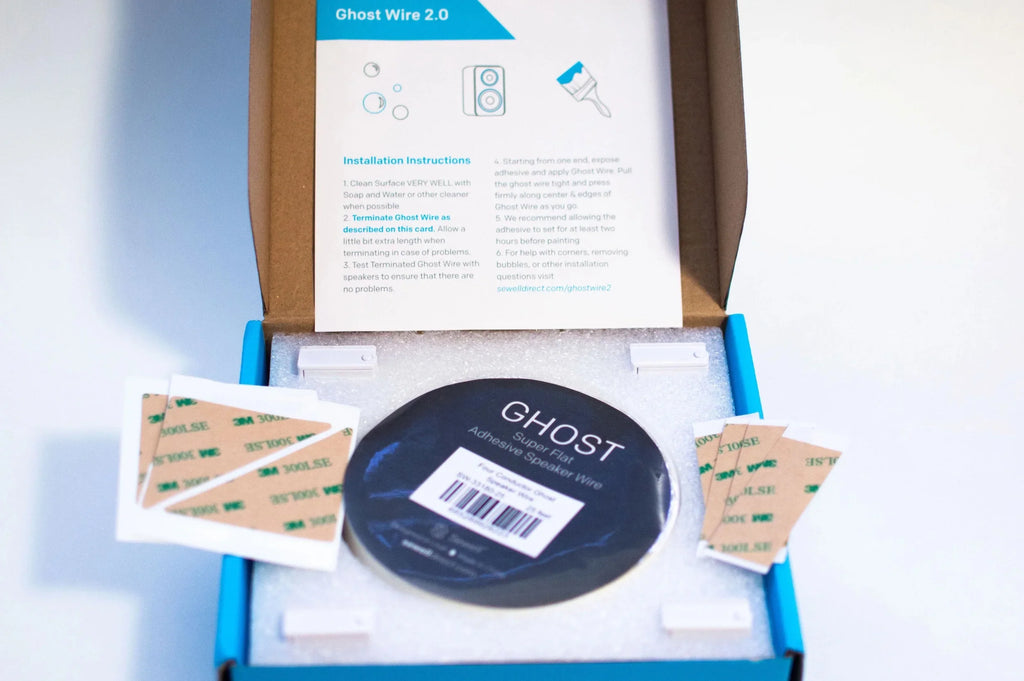 AWG 2.0, (4 conductor) 18 Super Flat conductor), 16 AWG or Wire, White (2 Ghost Wire Adhesive