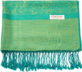 Pashmina Stole Paisley Jacquard Two Wrap Cashmere Becolored Silk Scarf Reversible Tones Shawl
