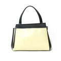 Leather Women's Yellow Overseas Edge Black CELINE Pre-Owned Celine Large (Fair) Handbag