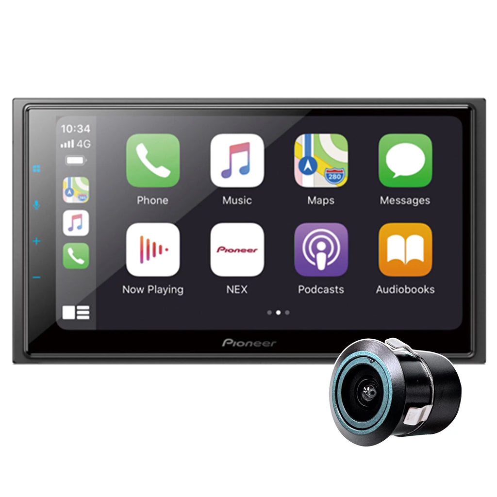 Backup Receiver Mechless New Cam & DMH-W4660NEX Pioneer Bullet Digital 6.8" Media