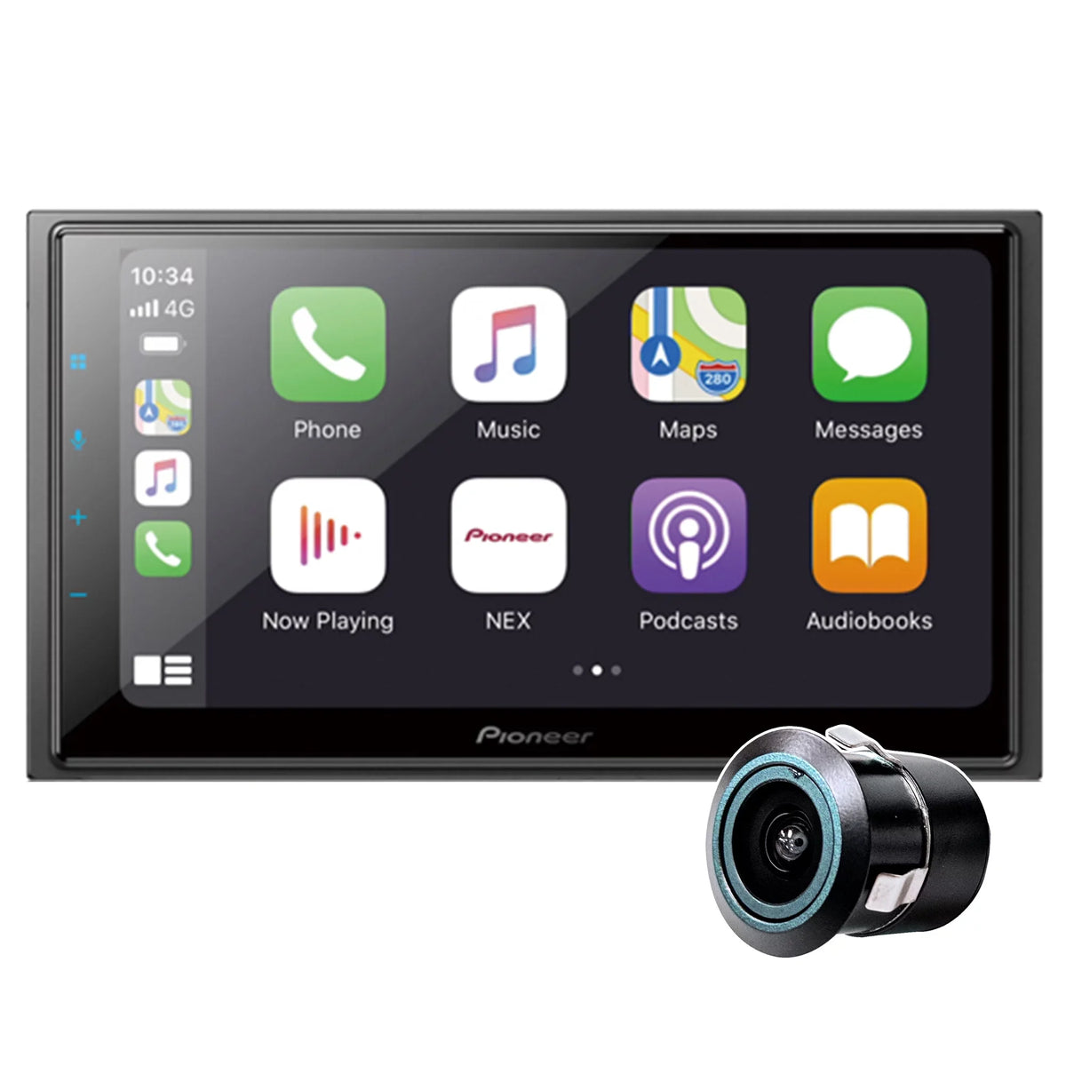 Backup Receiver Mechless New Cam & DMH-W4660NEX Pioneer Bullet Digital 6.8" Media