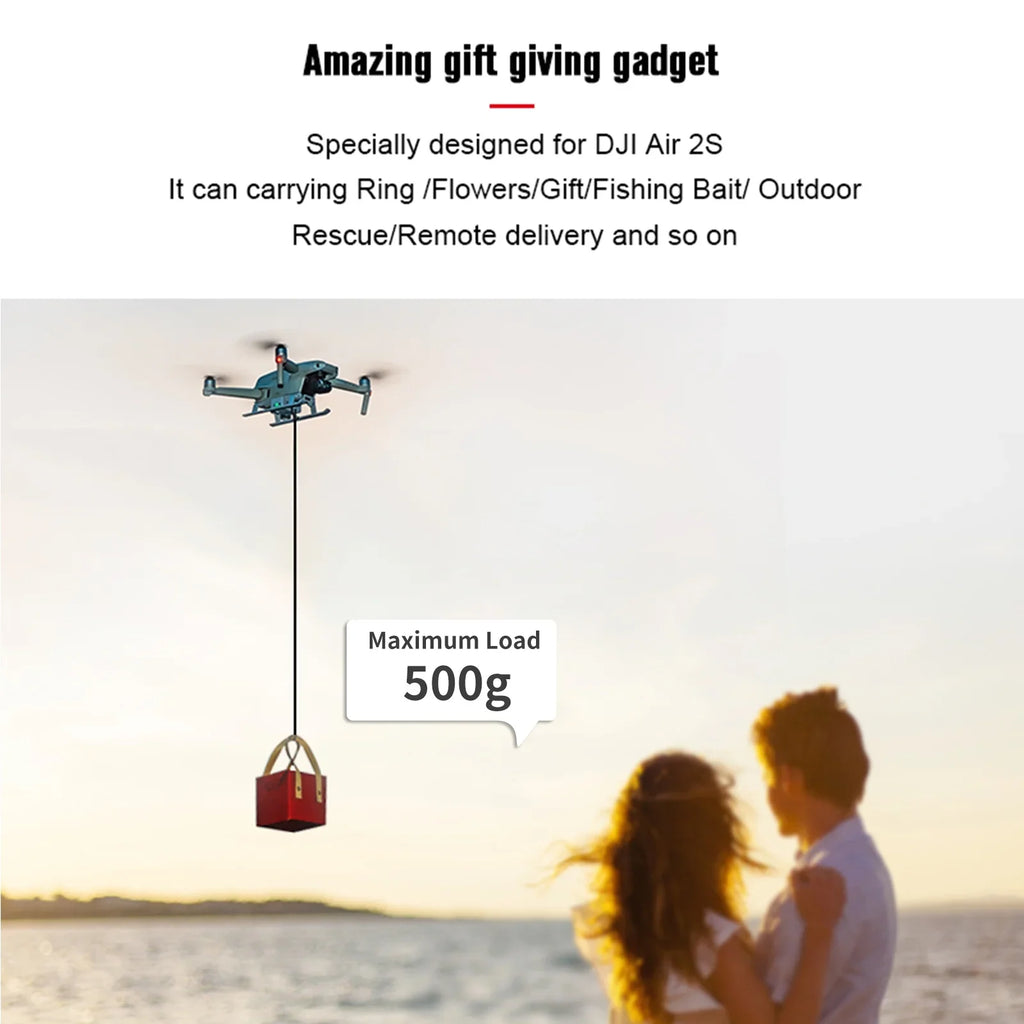Drop Qinquan 2 Dispenser,With Huiop 2 Air Compatible And And Rescue Drop Bait Proposal Mavic Compatible Drop 2s/ Professional Air Eryue 2s/ Transport Dsfen Bait With Mavic