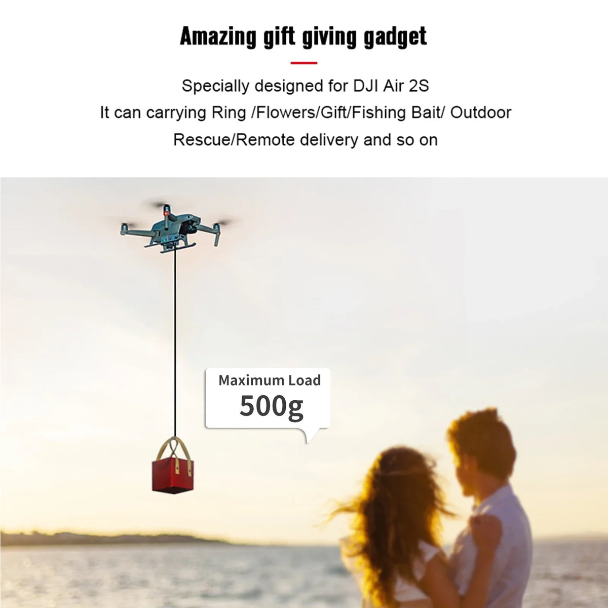 Drop Qinquan 2 Dispenser,With Huiop 2 Air Compatible And And Rescue Drop Bait Proposal Mavic Compatible Drop 2s/ Professional Air Eryue 2s/ Transport Dsfen Bait With Mavic