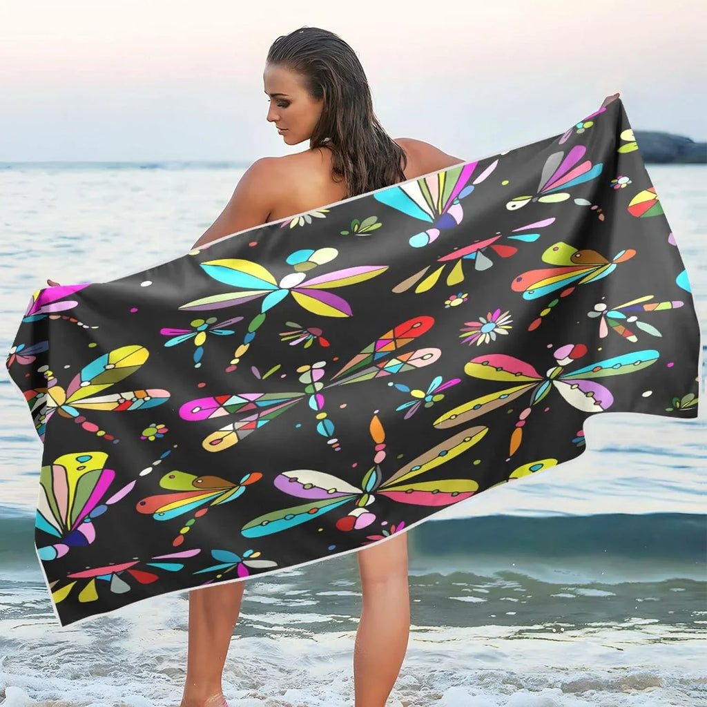 Absorbent - Swimming Camping Dry - Holiday（386） Towel Compact Oversized Dragonfly Lightweight Quick Towels Beach Travel Bestwell for Towel Super