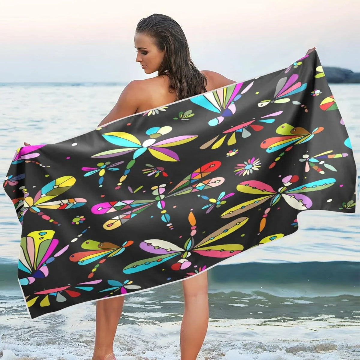 Absorbent - Swimming Camping Dry - Holiday（386） Towel Compact Oversized Dragonfly Lightweight Quick Towels Beach Travel Bestwell for Towel Super