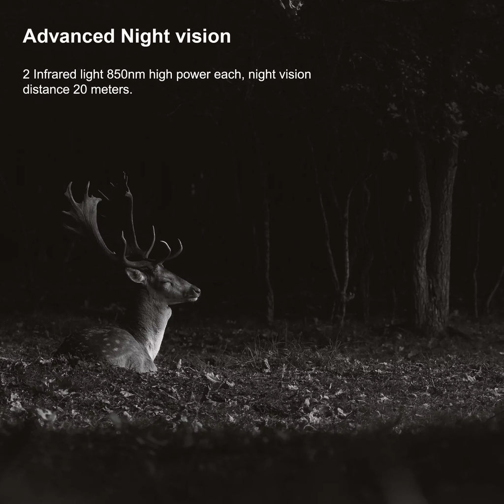 Rexing CMOS Trail for Surveillance 4K H2 Outdoor, Camera Sensor Wi-Fi Motion Cam W/ 20MP Hunting