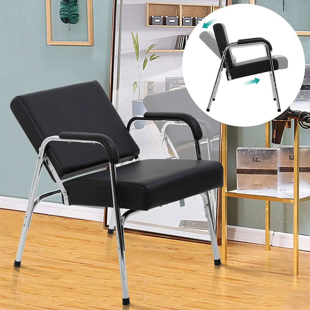 Stylist Black Hair for Equipment Beauty Women Fashion Salon Shampoo Heavy Men, Auto Chair Chair Modern Spa Stylist Chair Barber for Reclining Duty Hair Chair