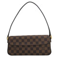 Vuitton One Recoleta Bag Shoulder Blau Women's Hardware Pre-Owned Canvas N51299 (Good) Damier Handle x Louis Gold