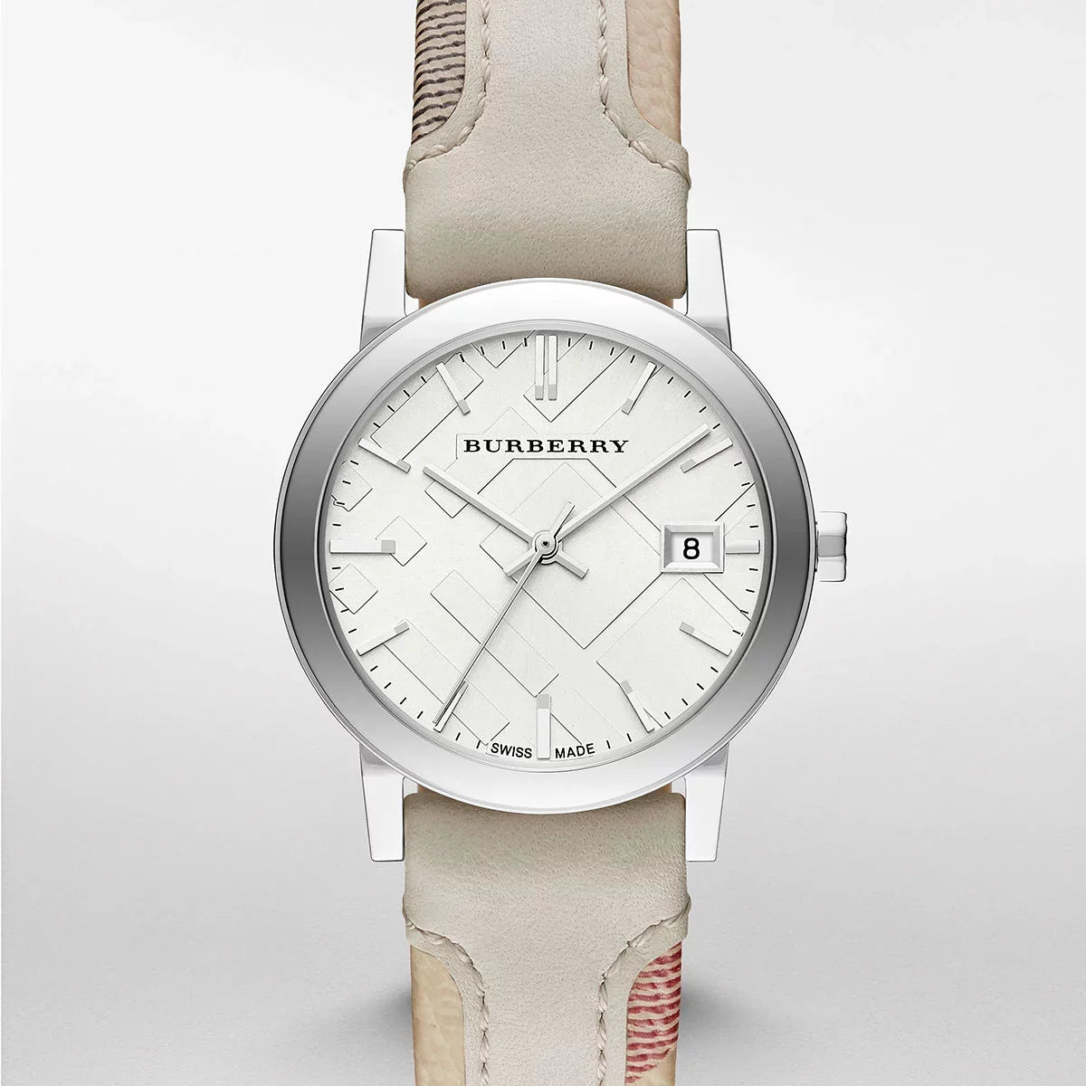 Quartz Women's Analog Double Watch Leather Burberry 34mm BU9132