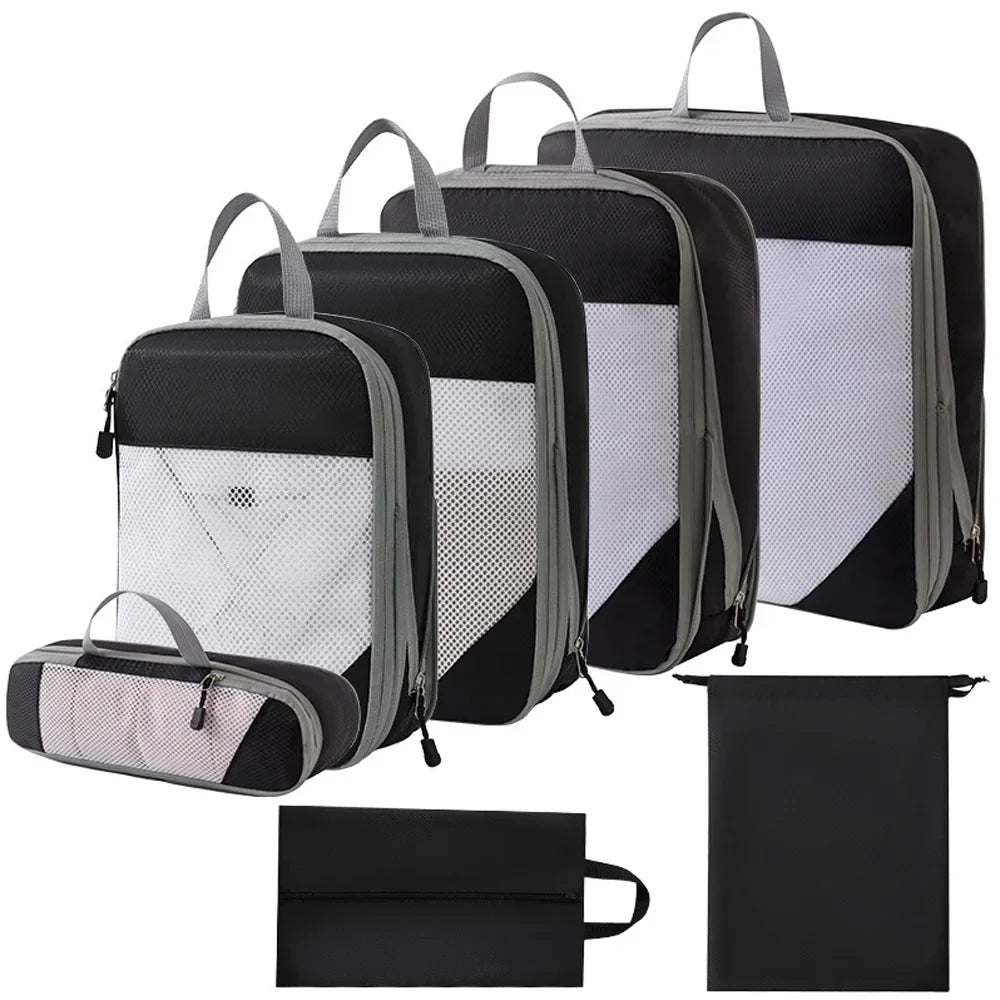 Mewmewcat Huiop Tomshoo storage Set Carry Carry Compressible Compressible Suitcase On Set bag,1 On