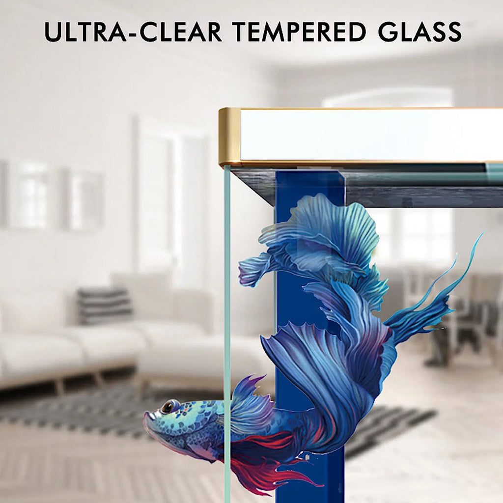 Tempered Glass Black Gallon Aquarium Aqua 100 All-in-one Dream