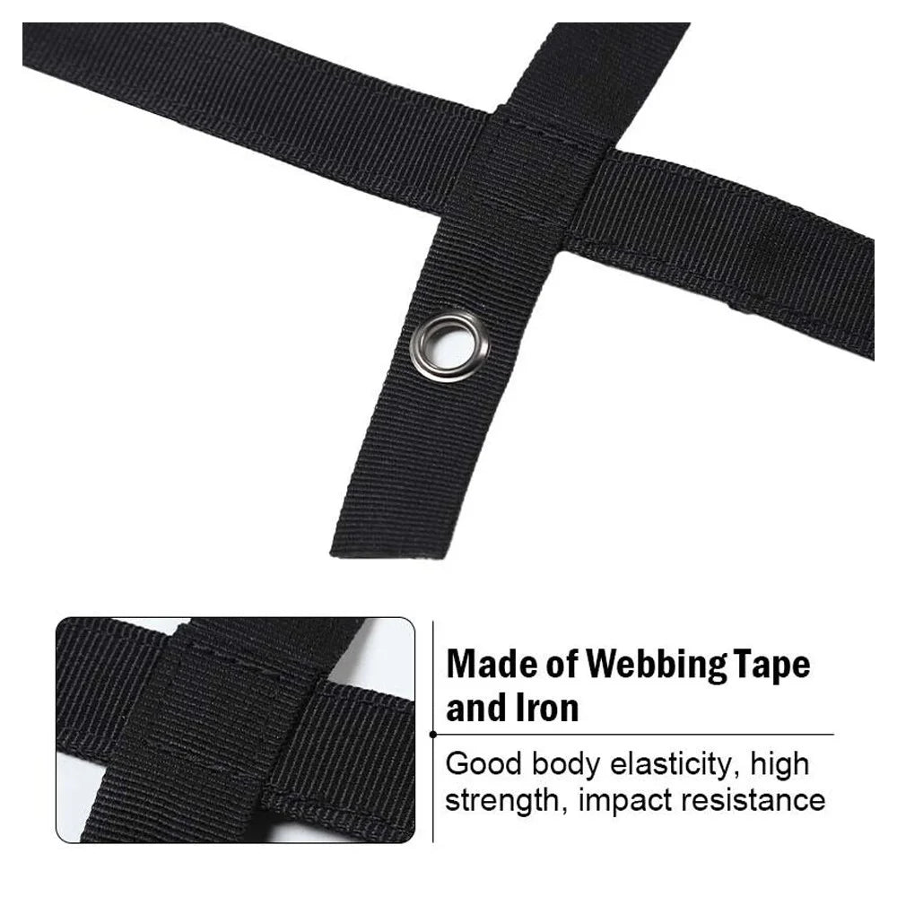 Mesh Door Teledu Trunk Side Cargo Protective 21+2 Restraint 2x Rear Net