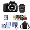 DSLR EF-S Filter, Kit, Software with EOS with f/4-5.6 Rebel Card, SDHC UV MAC - Camera Package Bundle Black Camera Cleaning IS Case, 58mm STM Lens, SL3 18-55mm 32GB