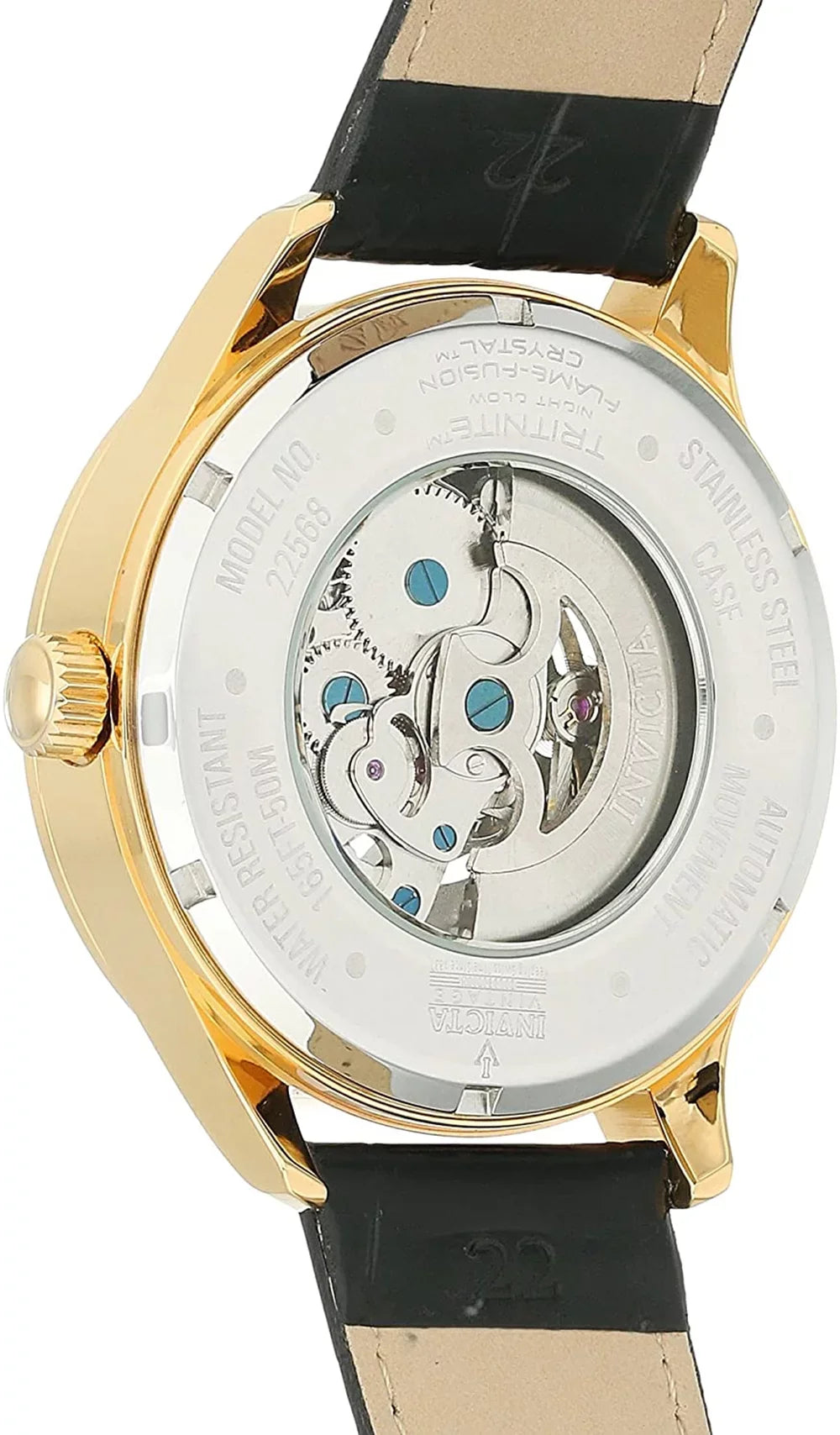 Dial Silver 22568 Vintage Men's D Automatic Invicta Watch Objet Art