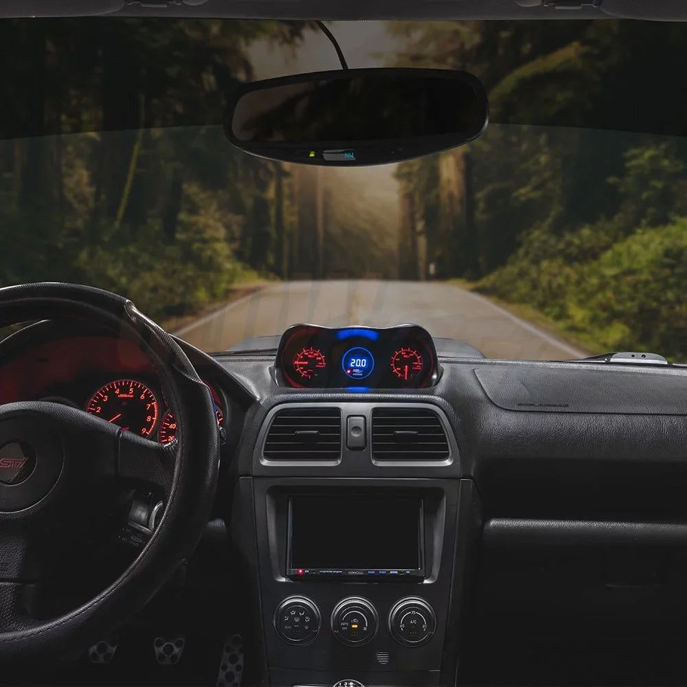 Impreza Package Color Subaru 2002-2007 WRX with 7 GlowShift Gauge Dashboard Set Gauge GS2 Tinted Triple Fiberglass