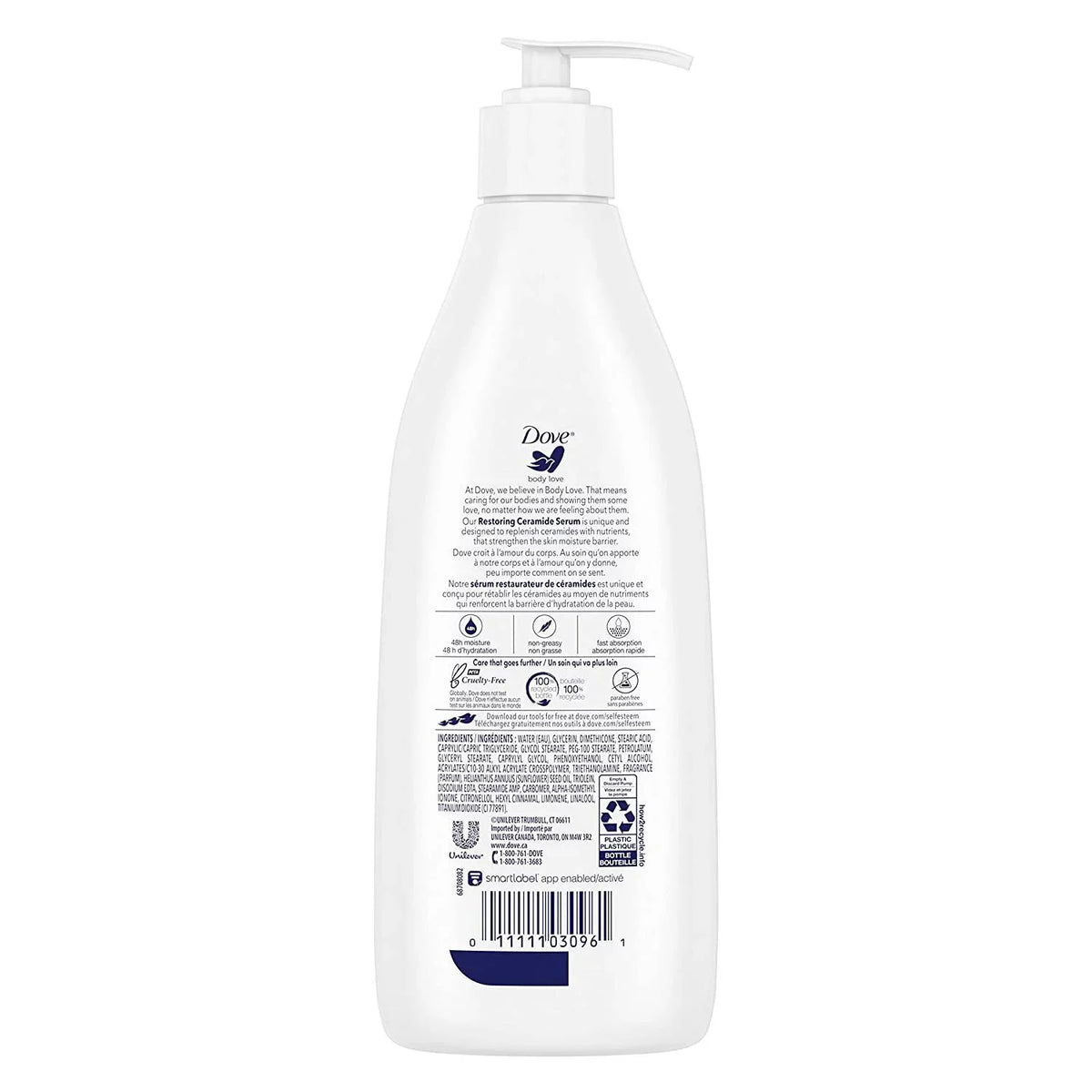 or Oz, Softens Love Dove for Dry 13.5 White, Smoothes, Skin and Rough Lotion 3 Intense Count Body Care Moisturizing