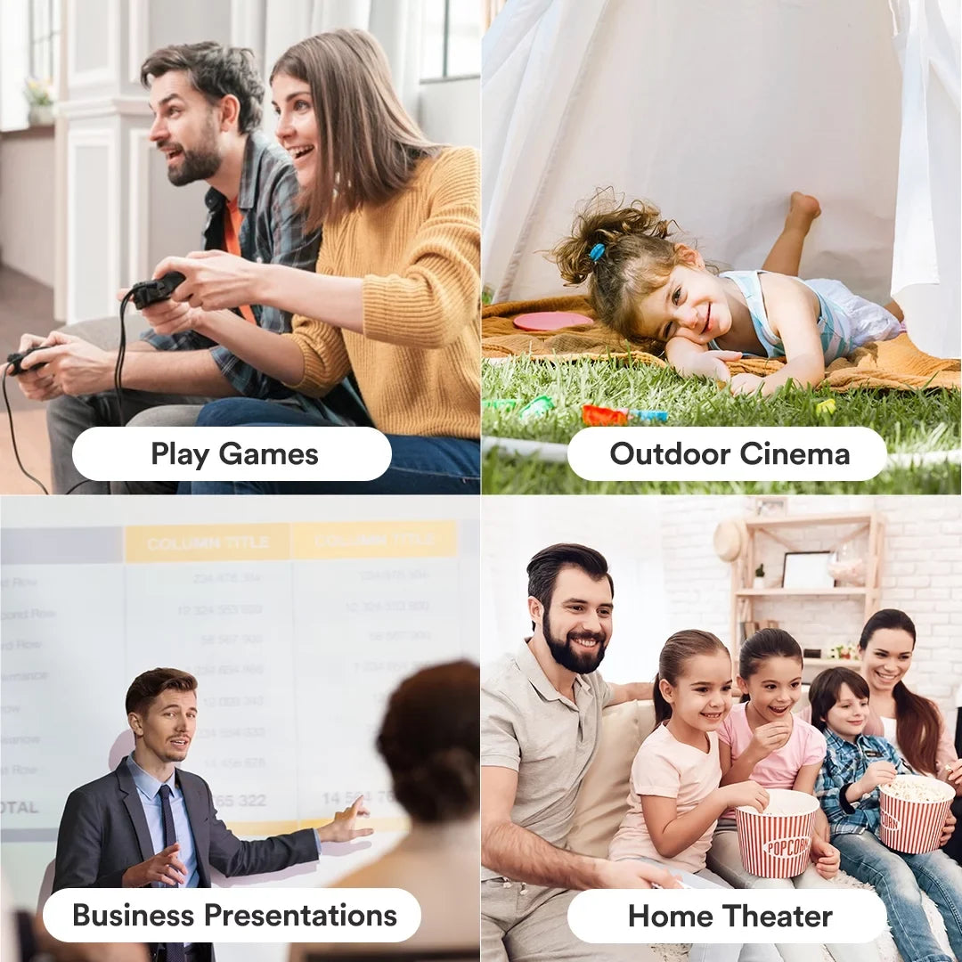 Projector LCD Core CJR600 Home 150" Innovations Theater (White)