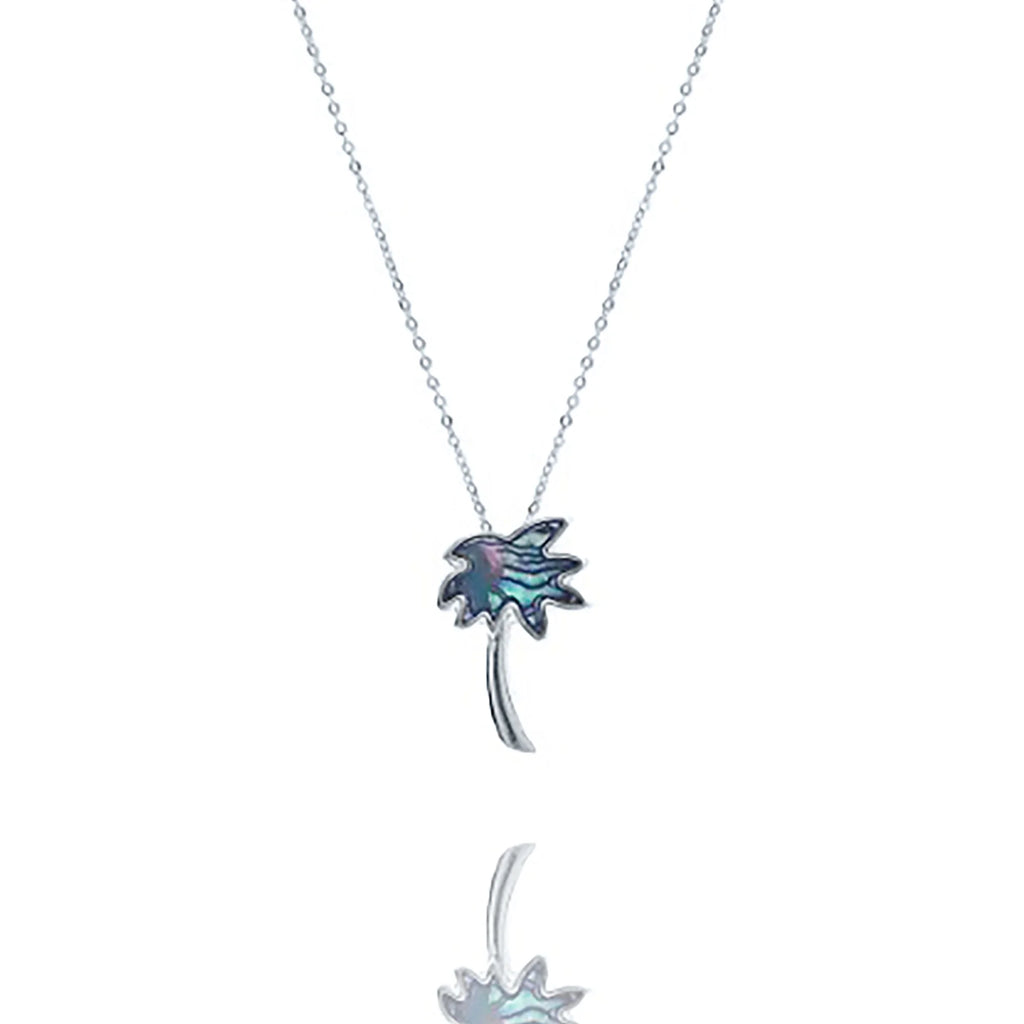 Women, Inc Pendant Tree Blue Necklace Boutique Teens for Palm Abalone Box