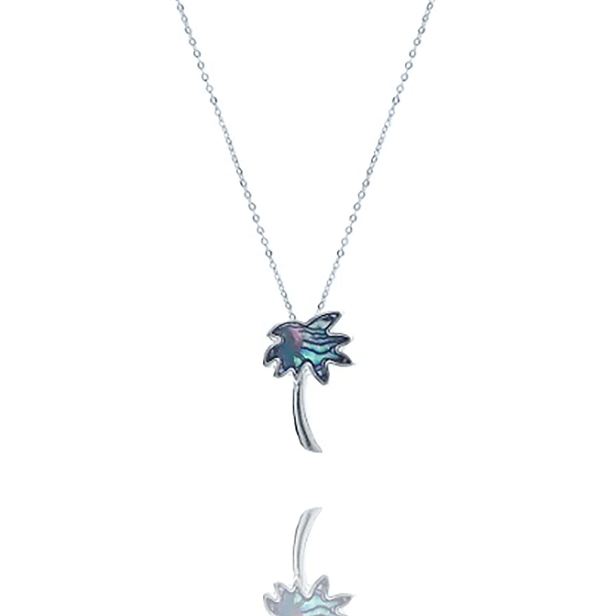 Women, Inc Pendant Tree Blue Necklace Boutique Teens for Palm Abalone Box