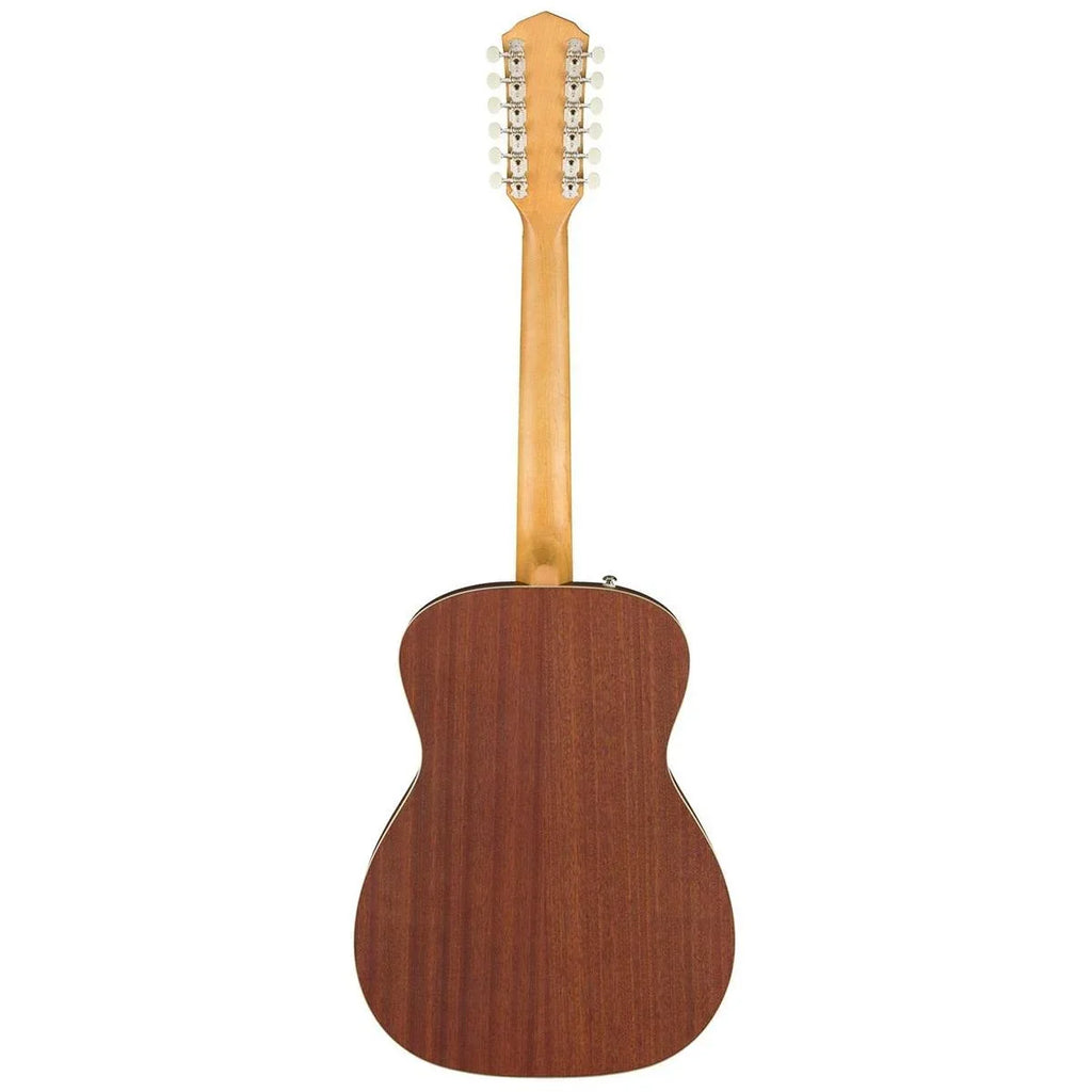 Natural, 12-String Fender 2-Year Acoustic Guitar, Tim Concert Armstrong Walnut Hellcat Warranty, with Fingerboard