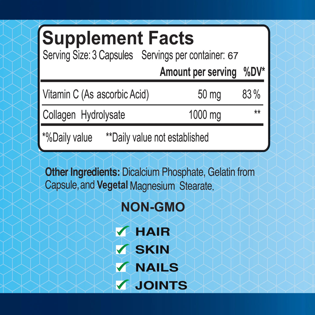 Kit Hair-skin-nails-joints C® 2 - Piece Collagen Collagen for