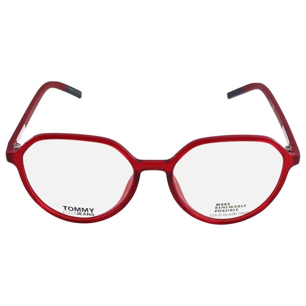 Tommy TJ 0C9A Oval 0011 Women's Eyeglasses Red Frame 00 Hilfiger