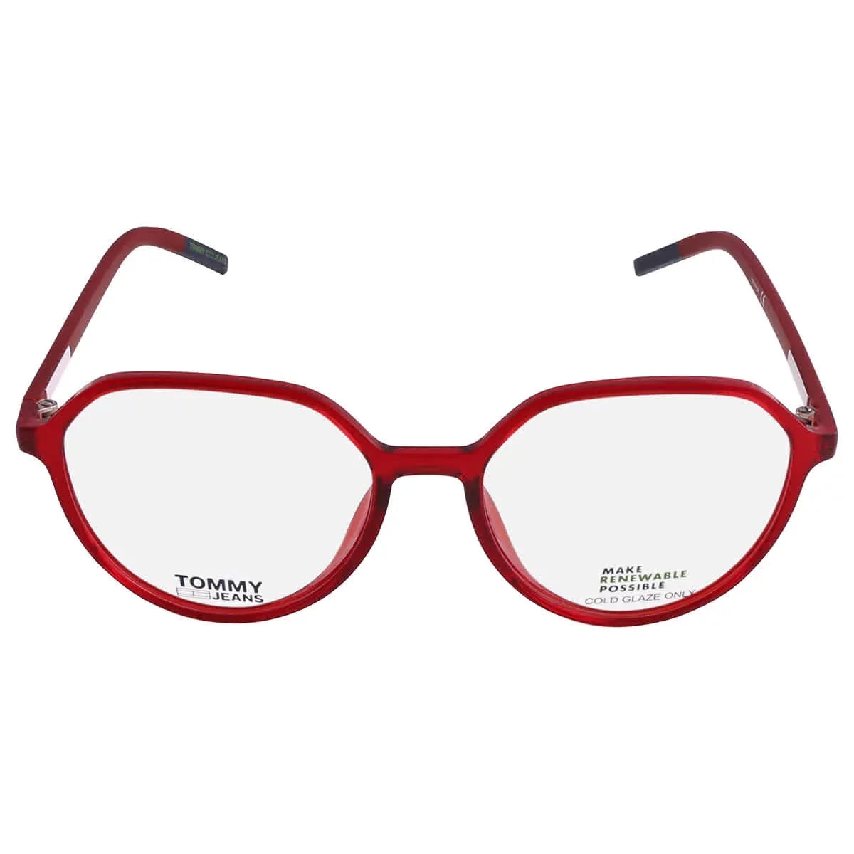 Tommy TJ 0C9A Oval 0011 Women's Eyeglasses Red Frame 00 Hilfiger