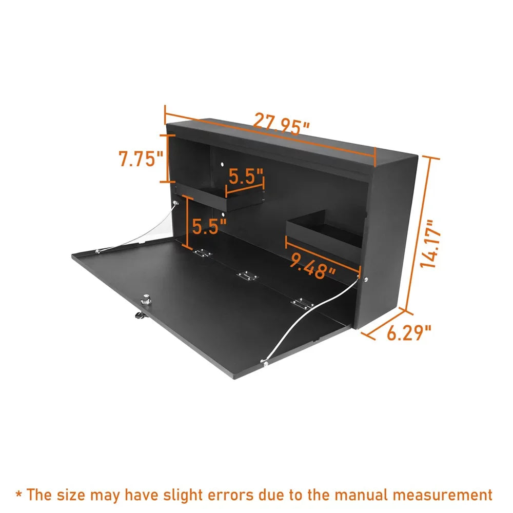 Table Bronco Lockable Tailgate Hooke Black Road Box 2021-2023 Steel Ford Fit Storage Folding