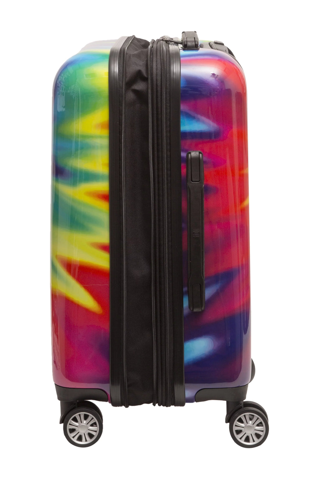 Hardshell Rolling Inch Wheels, Dye Tie-Dye Suitcase Rainbow Swirl On 22 Luggage, Carry Tie with