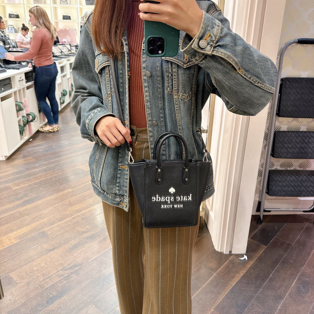 Spade Tote In Black K7295 Ella Mini Kate