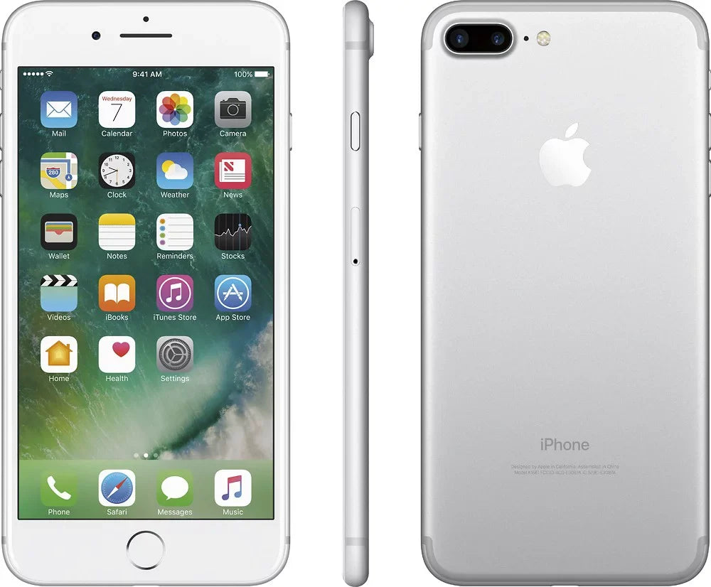 GSM Silver White 32GB Plus - Apple (Refurbished) 7 Unlocked Restored Iphone
