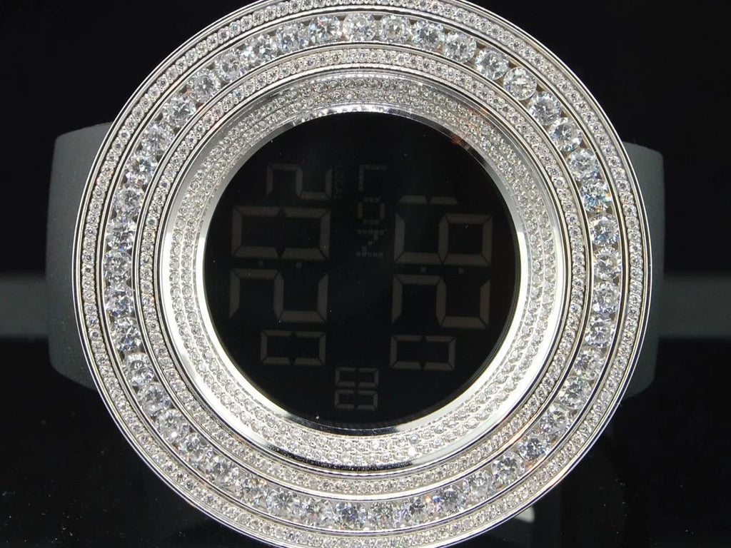 Custom Watch Com ct Rodeo 15 Mens KC White Joe JoJino Simulated Techno Diamond
