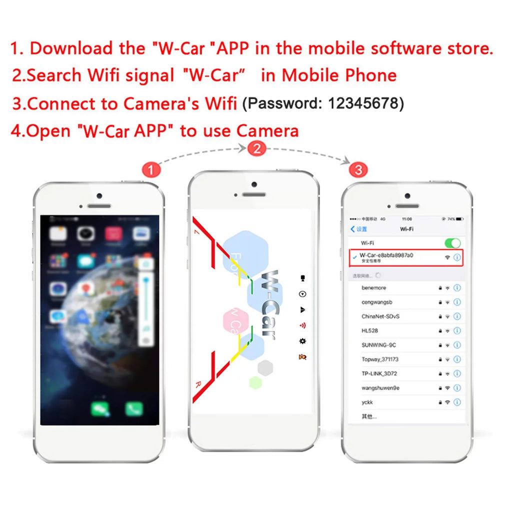Monitor IP67 Truck Wireless Automobile Reversing Bus Reverse Backup Aumotop ~36V View HD , Car Rear Waterproof