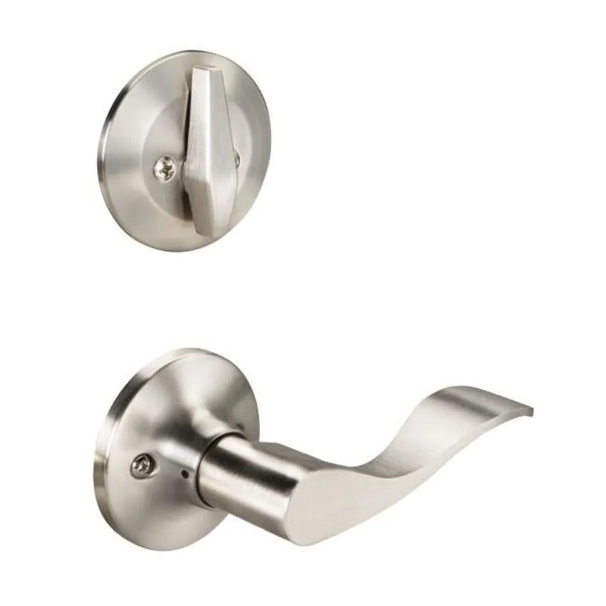 Trim Keowee Lever, Active Yale Left Hand Edge YR720KW619LH Satin with Handleset Nickel Interior Residential