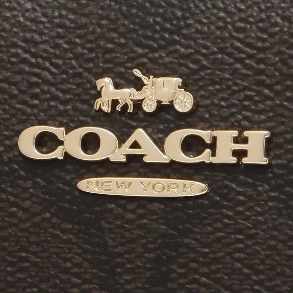 Black) (Brown Snap In Canvas / Women's Signature Coach Wallet