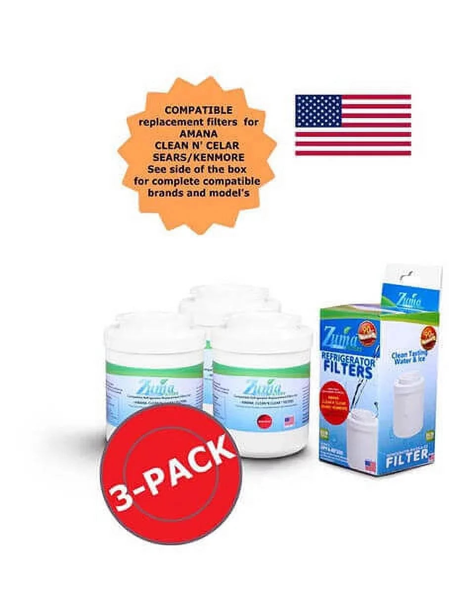 Water - Amana® OPFA-RF300 Compatible with U.S.A. - in , , 12527305 3 Model ZUMA and # , Pack Ice Filter Brand Made