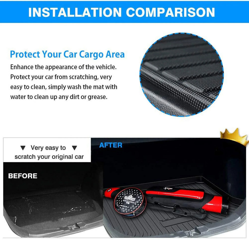Liner Mats Rear to Cargo Jeep TPO 2011-2021 Trunk Cherokee for Clean Easy Grand