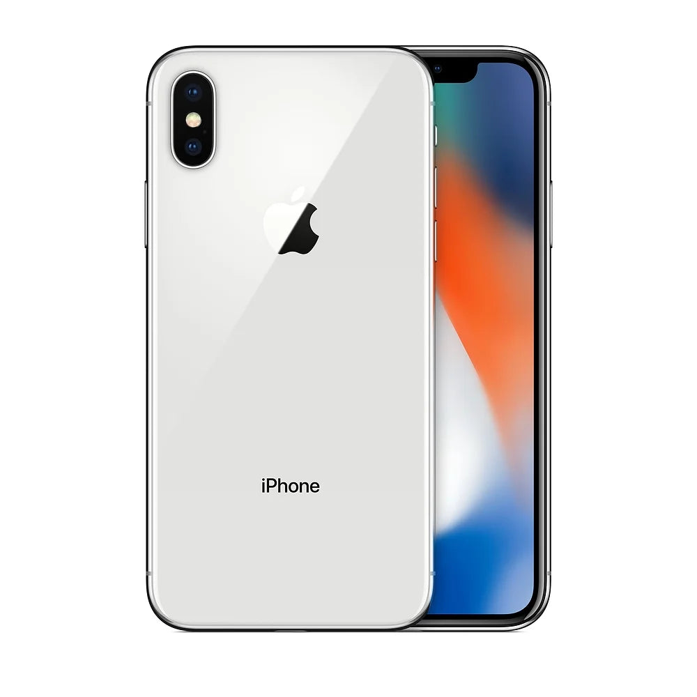 256GB Smartphone X ( Apple AT&T Fully Unlocked iPhone T-Mobile) Silver (Refurbished) Verizon + Restored +
