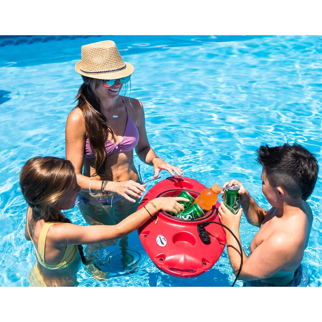 Portable Rope CreekKooler w/ Floating 8' Quart Pup Tow Cooler Beverage 15